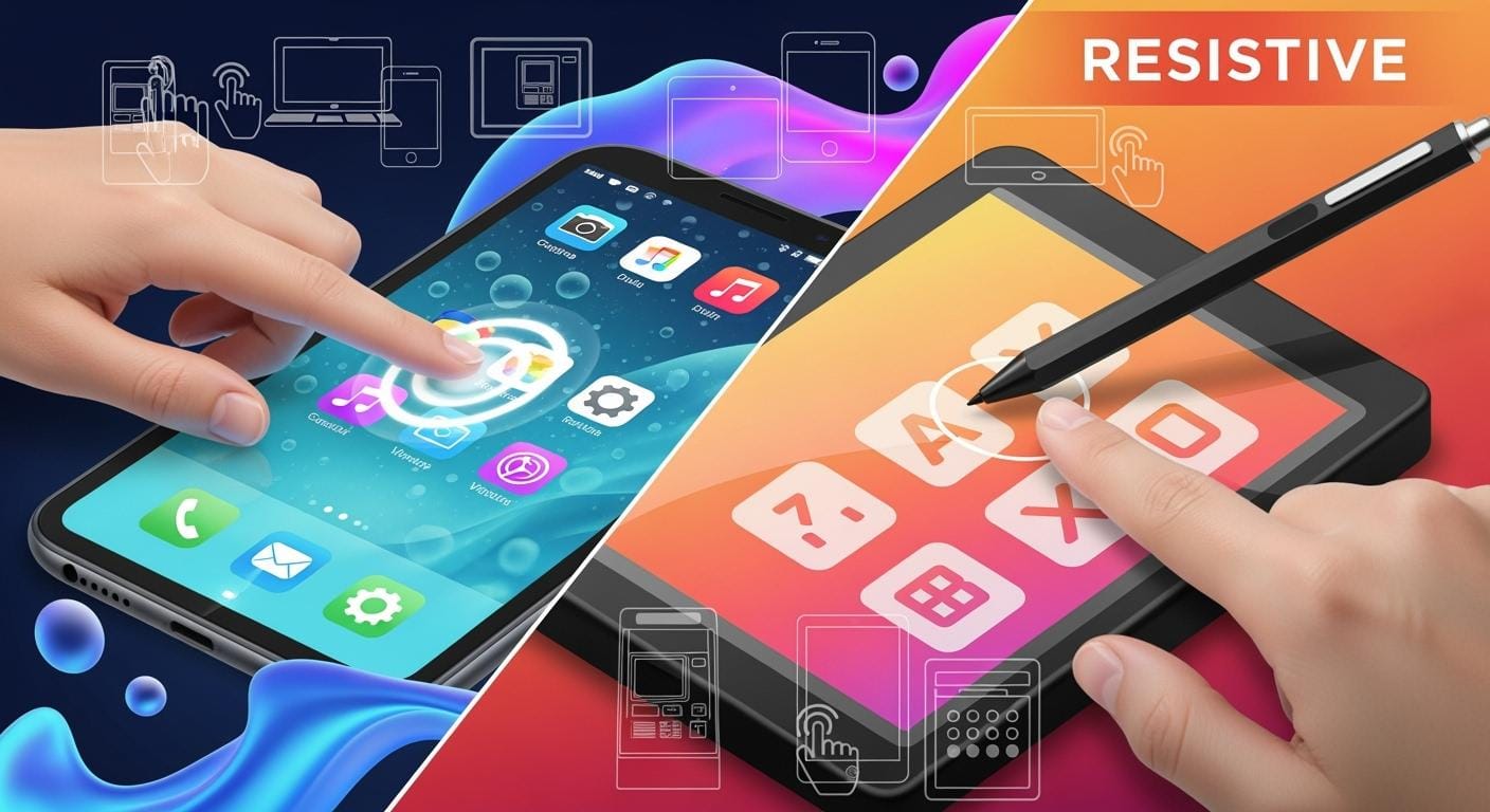 Capacitive vs Resistive Touch Screens for Every Application in 2025